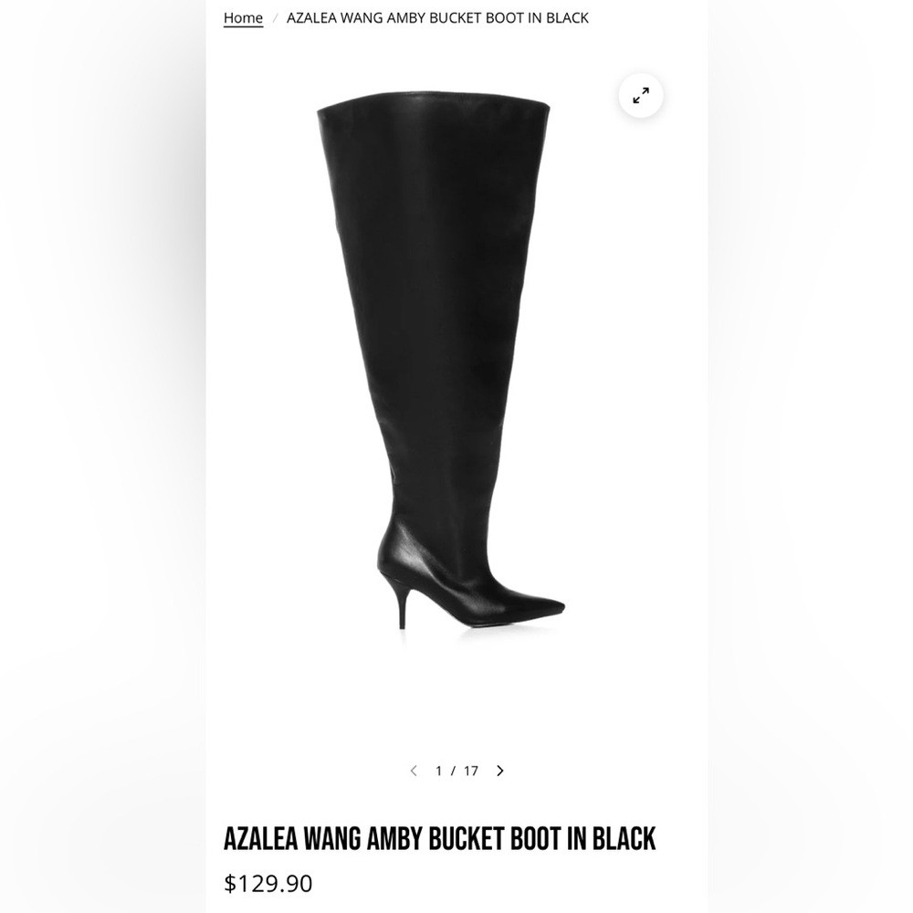 Boot - kitten heel thigh high